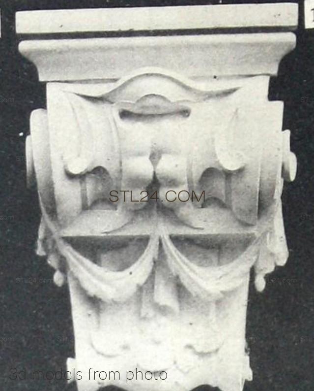 Кронштейны (CORBEL_0443 -  | 3D model 3DSMAX / OBJ / STL) 3D модель для ЧПУ станка